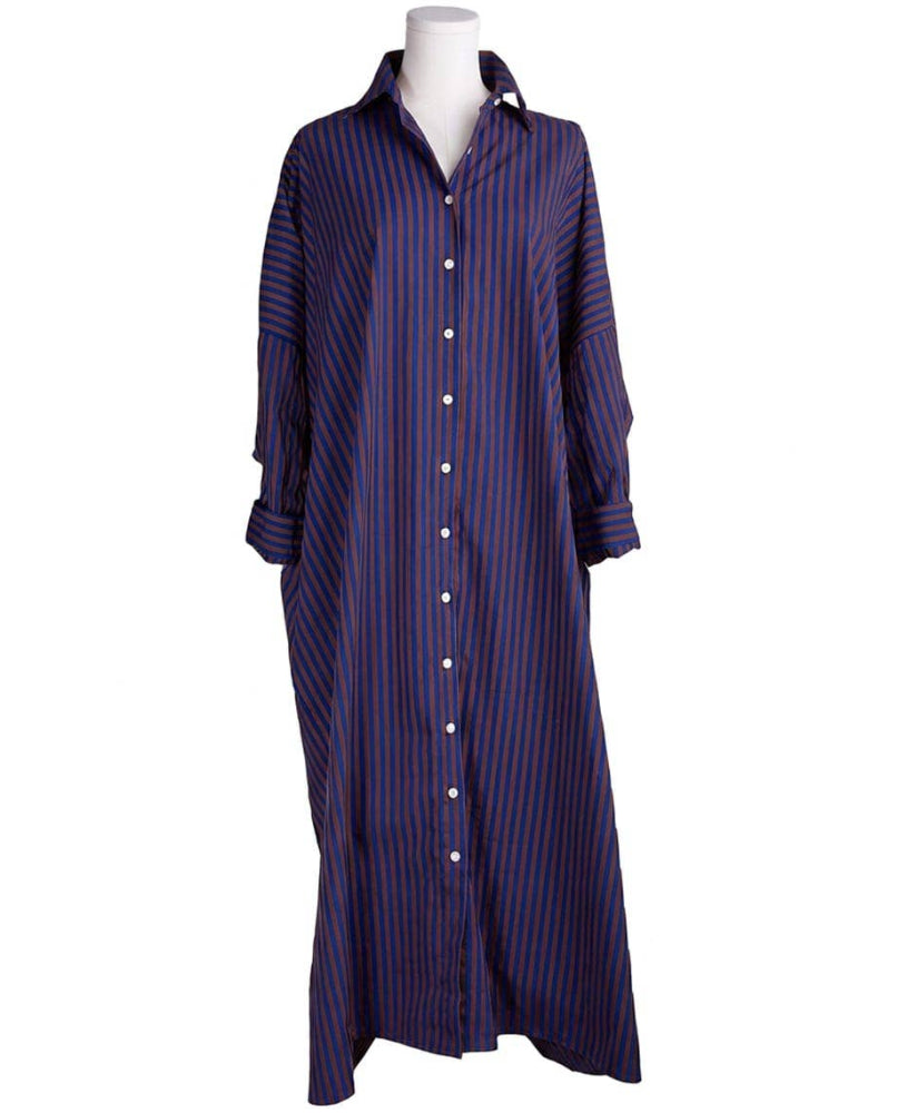 Ink+Alloy Colette Cotton Striped Shirtdress