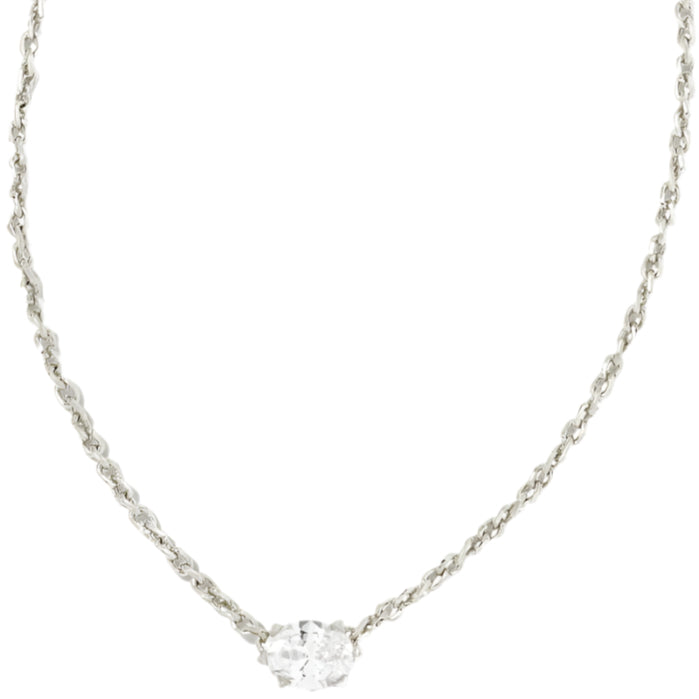 Kendra Scott Cailin Silver Crystal Pendant Necklace