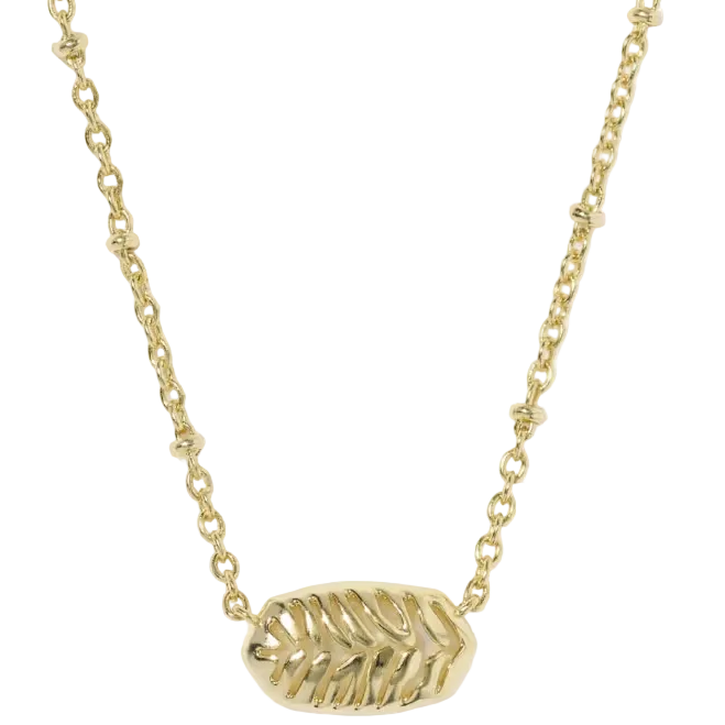 Kendra Scott Elisa Gold Tiger Stripe Pendant Necklace