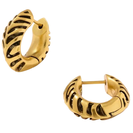 Kendra Scott Mikki Tiger Stripe Huggie Earrings