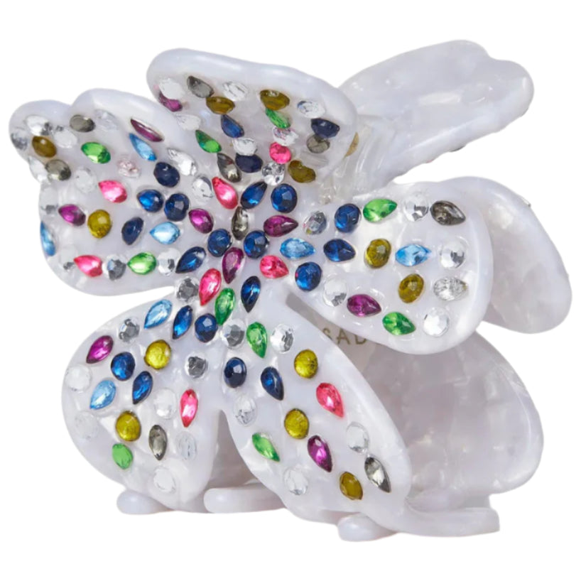 Lele Sadoughi Rainbow Lily Claw Hair Clip