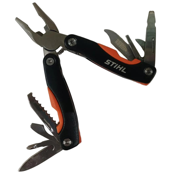 stihl garden multi tool set Stihl 12-in-1 Stainless Steel Folding Pocket Multitool