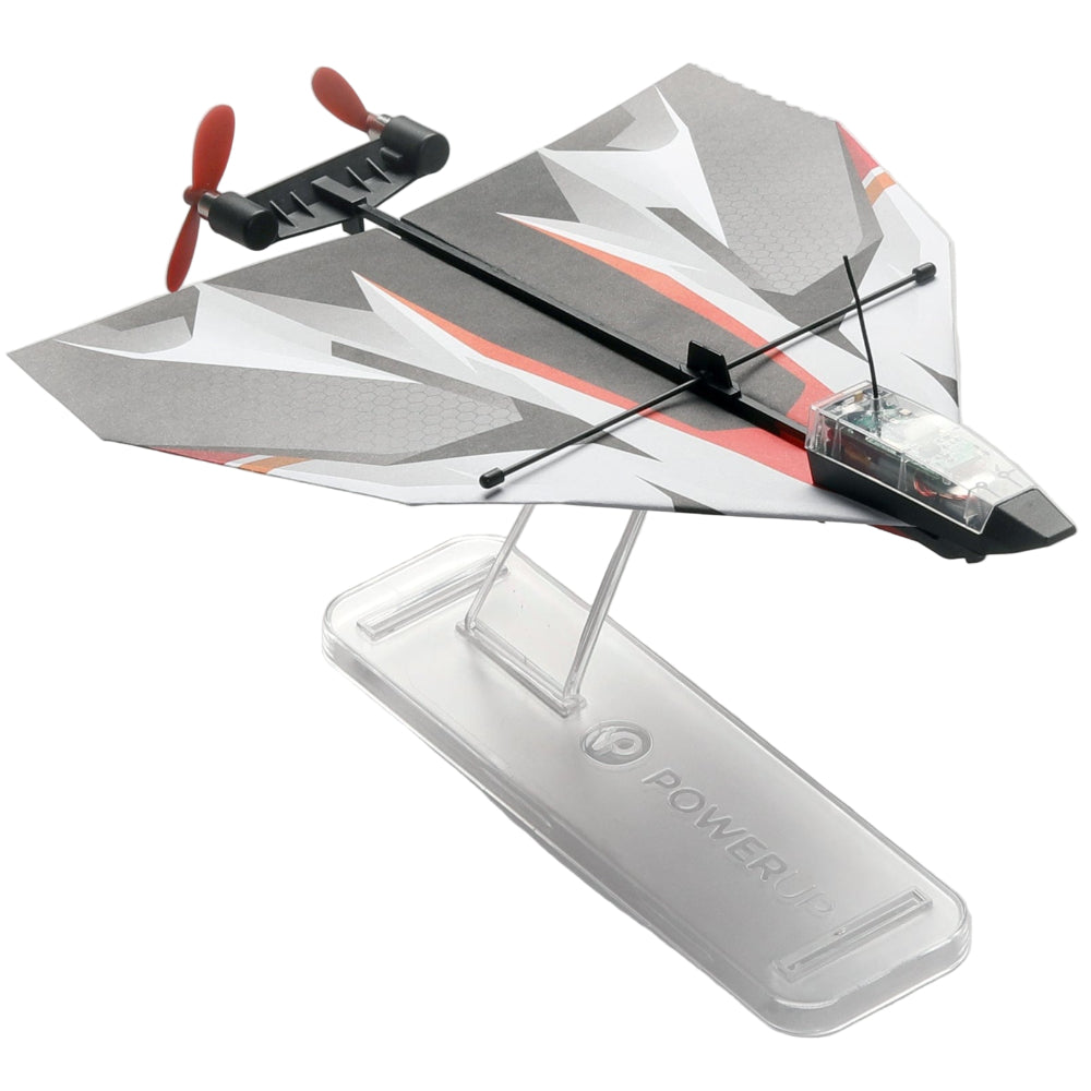 PowerUp Foldable Paper Airplane Templates & Acrylic Stand - 12 pc.