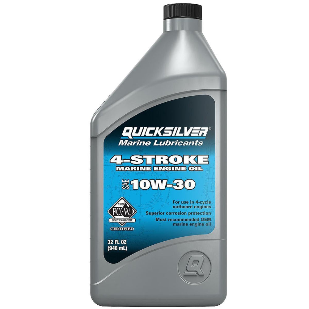 Quicksilver Marine 4-Stroke 10W-30 Engine Oil - 1 qt. & 1 gal.