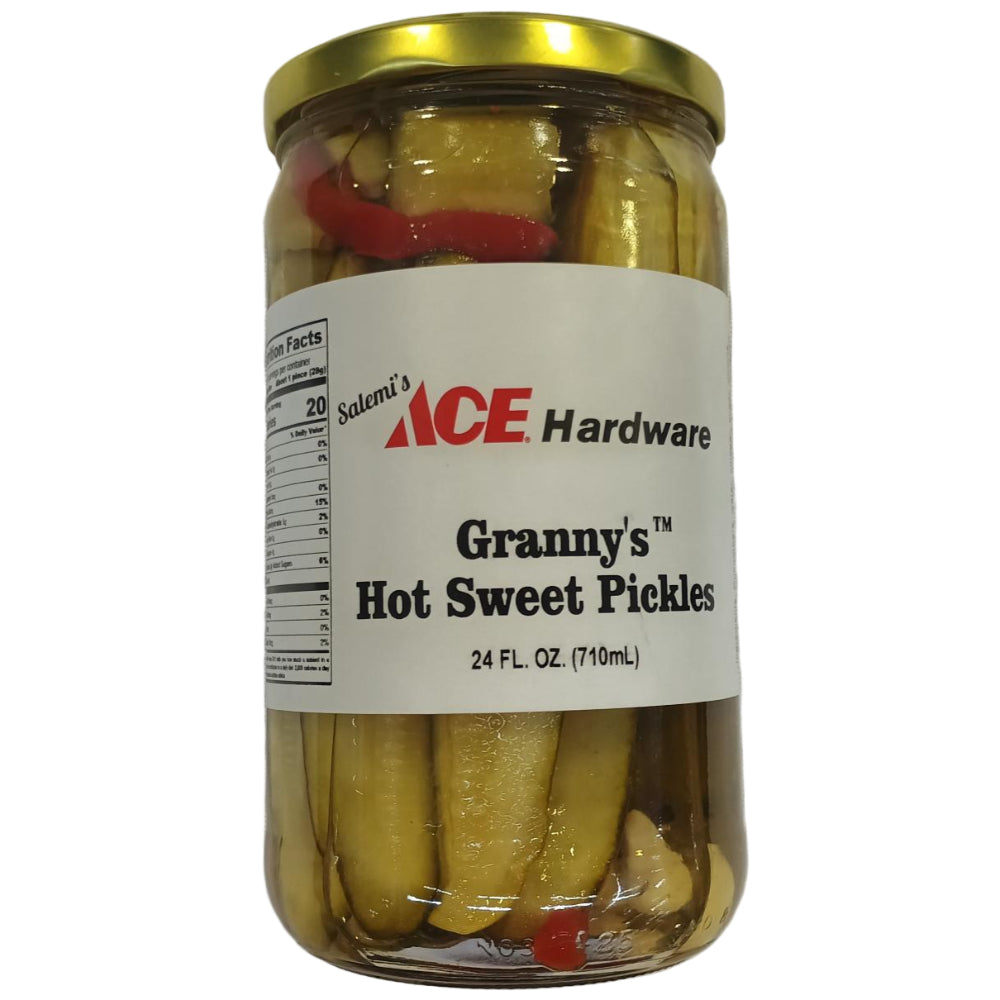Salemi's Homestyle Hot & Sweet Dill Pickles - 24 oz.