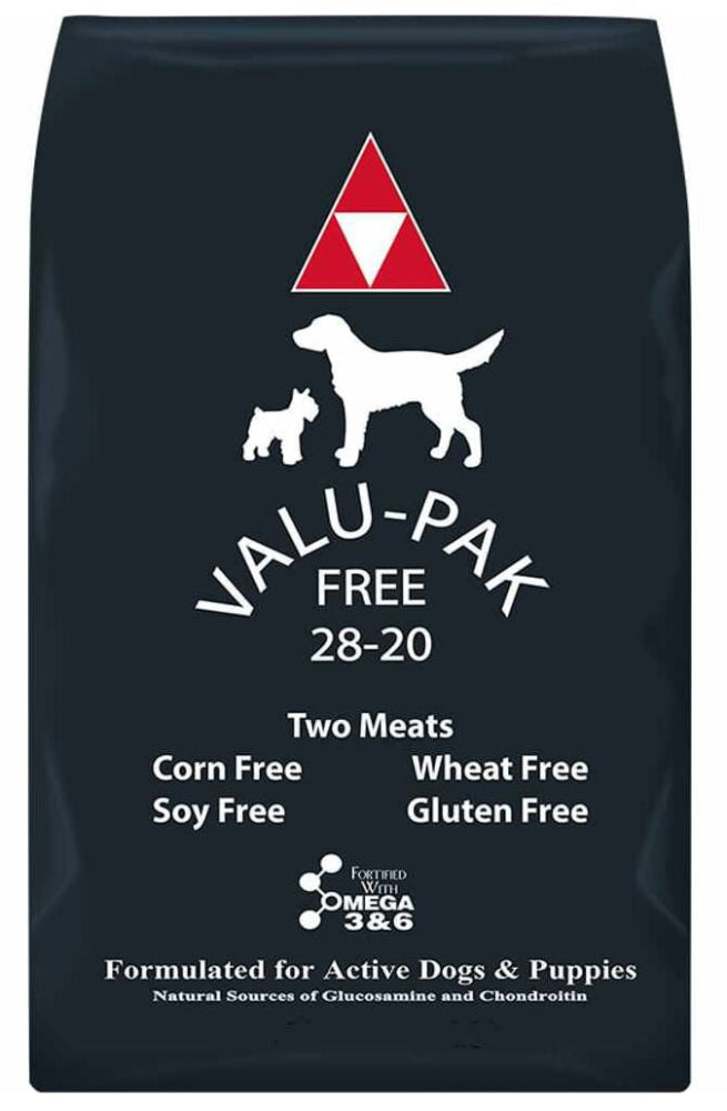 Valu-Pak Free 28/20 High Protein Dry Dog Food - 50 lb.