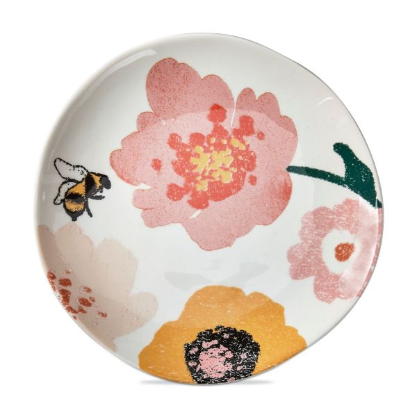 Round Appetizer Plate - Bee Blossom