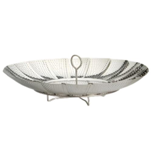 RSVP Stainless Steel Fold-Out Vegetable Steamer - 9"
