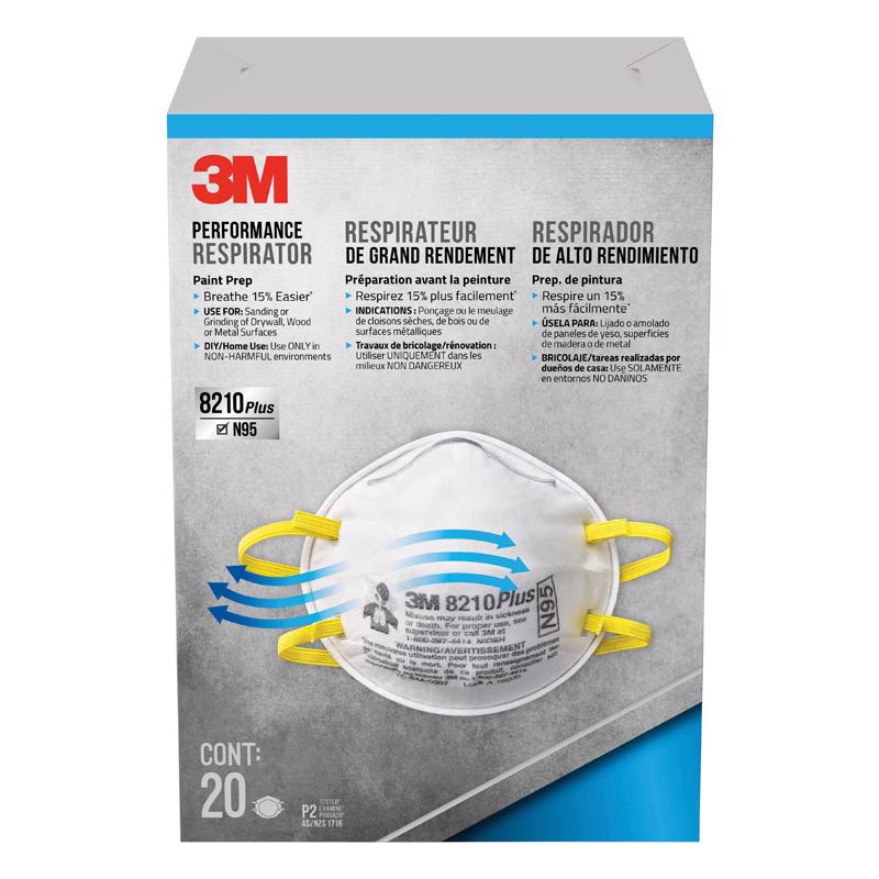 3M N95 Paint Prep Cup Disposable Respirator - 20 Pc.