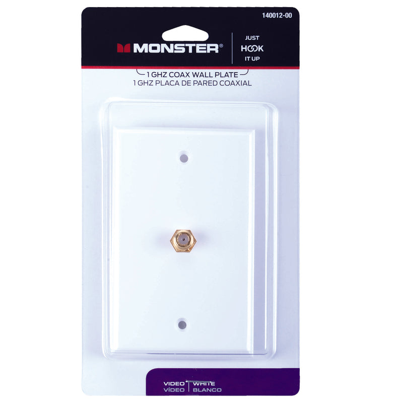 Monster 1G Plastic Coaxial Wall Plate
