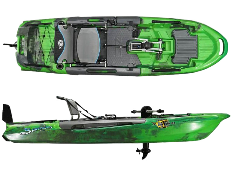 pedal fish Feelfree Big Fish 108 Pedal Drive Fishing Kayak
