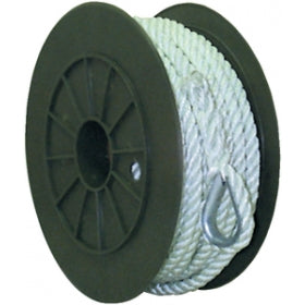Nylon Anchor Line, 3-Strand Twisted - With Thimble