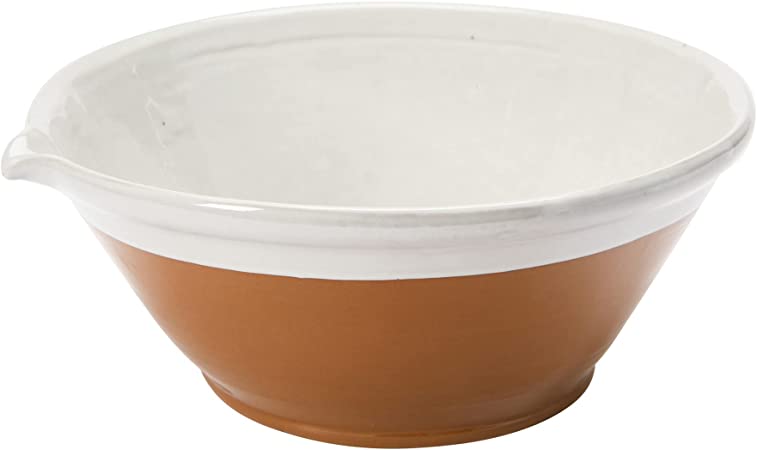 Stoneware Batter Bowl With Reactive Glaze