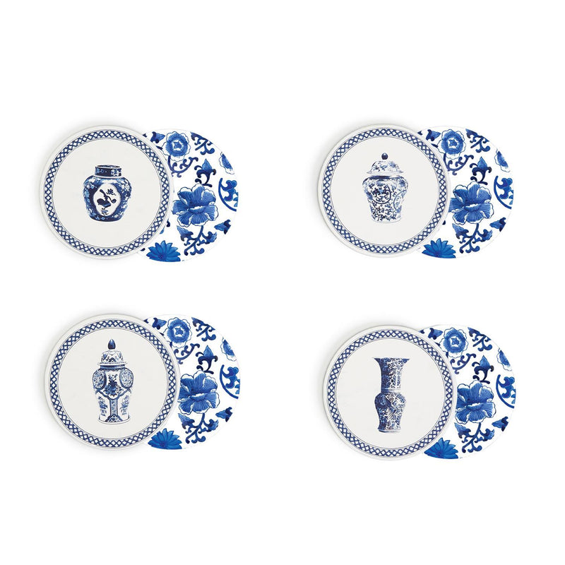 Chinoiseries Chic Set of 40 Heavyweight Paper Coasters
