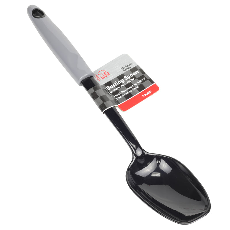 Basting Spoon, Black/Grey Nylon - 12"