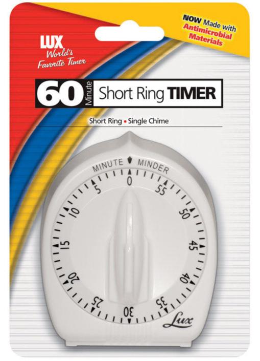 Lux Minute Minder Analog Kitchen Timer