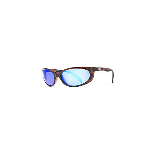 Calcutta Outdoors Smoker Sunglasses - Tortoise Frame Blue Mirror Lens