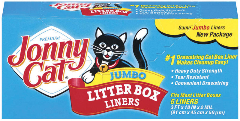 Jonny Cat Jumbo Litter Box Liners - 5 Pack