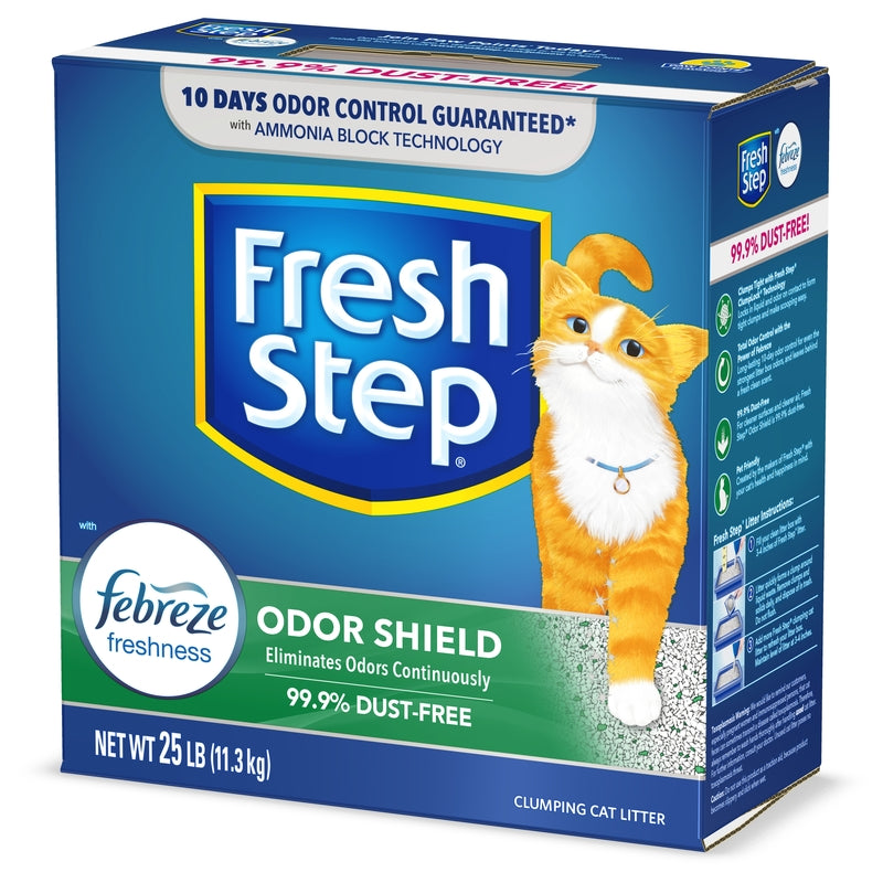 Fresh Step Odor Shield Clumping Cat Litter - 25 Lb.