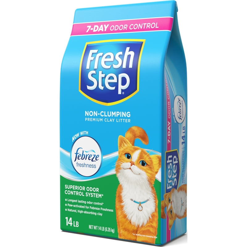 Fresh Step Natural Scent Non-Clumping Cat Litter - 14 Lb.