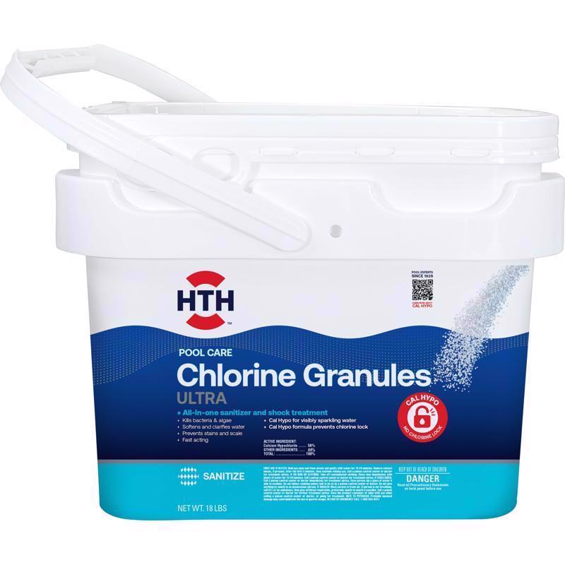 HTH Pool Care Granule Chlorinating Chemicals 18 Lbs.