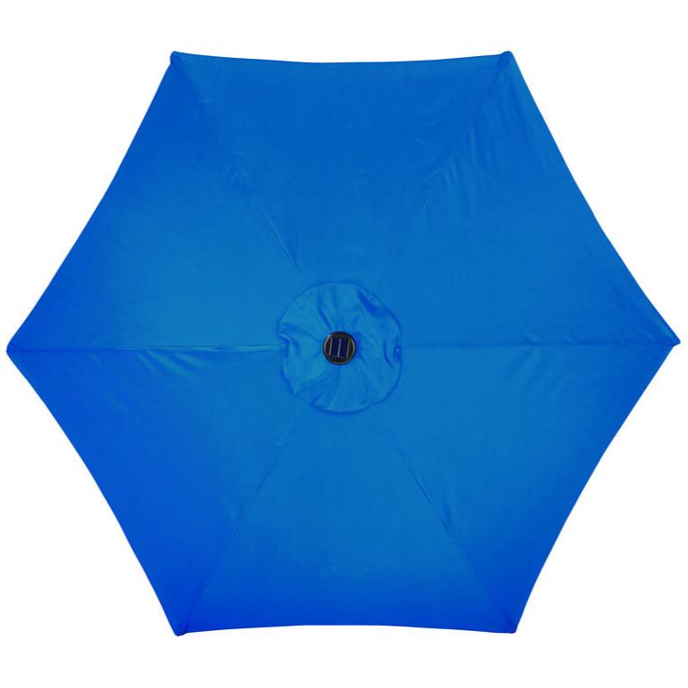 living accents tiltable offset patio umbrella 8389173 Living Accents Tiltable Lighted Solar Umbrella - 9'