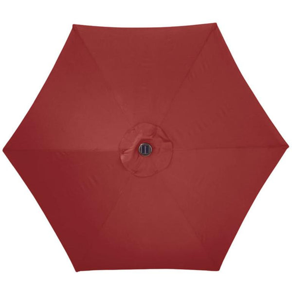living accents tiltable offset patio umbrella 8389173 Living Accents Tiltable Lighted Solar Umbrella