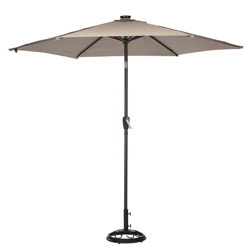 Tiltable Solar Umbrella, 9' - Living Accents
