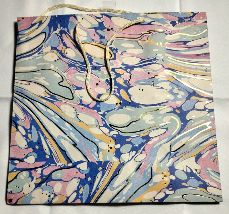 Pink/Blue Marble Gift Bag