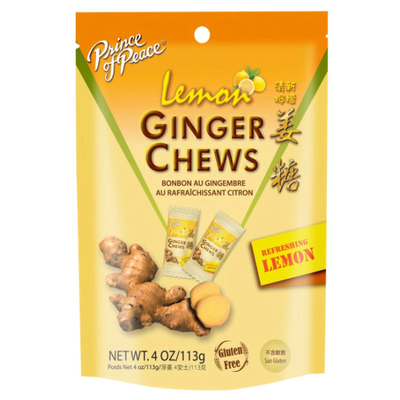 Lemon Ginger Chews - 4 oz.