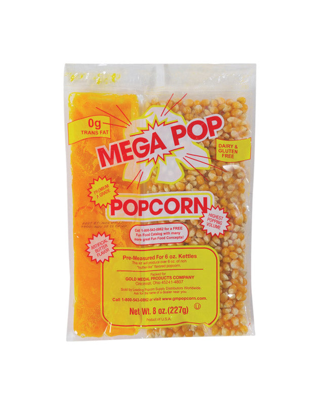 Popcorn Kit, Butter, Salt, Oil, Corn 8 oz.