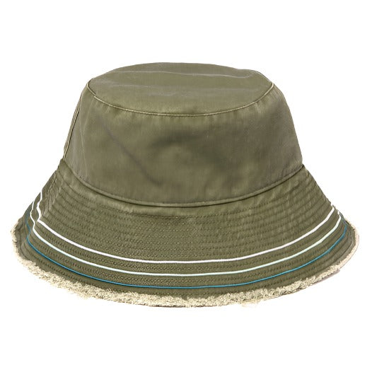 Bucket Hat With Fringe, Cotton