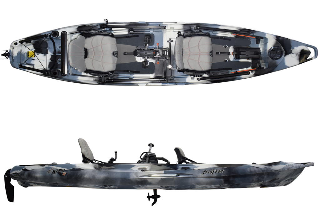 feel free lure tandem fishing kayak Feelfree Lure II Tandem Kayak w/ Overdrive