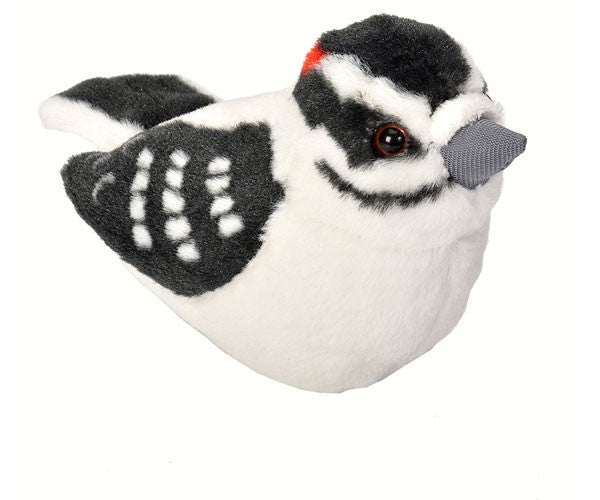 Audubon II Plush Downy Woodpecker With Authentic Bird Sound - 5"