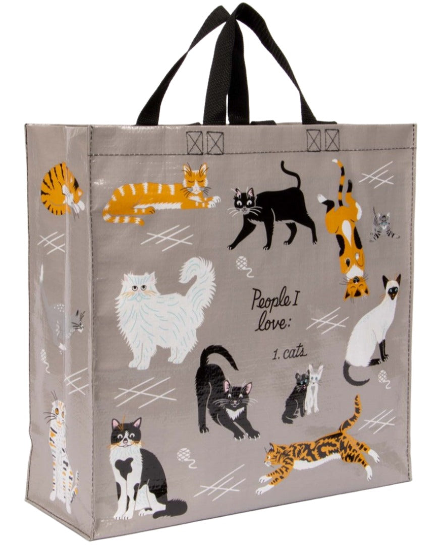 Blue Q "People I Love: Cats" Grocery Tote