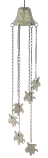 Rustic Iron Sea Life Windchime - 17.75"