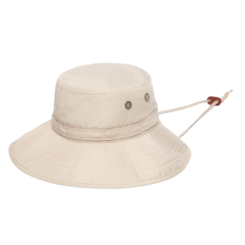 Men's Hat With Chin Cord - Beige