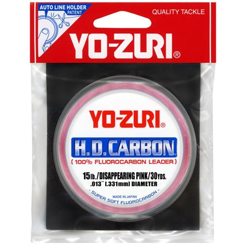 Yo-Zuri HD "Disappearing Pink" Fluorocarbon Fishing Line - 15 lb. to 40 lb.